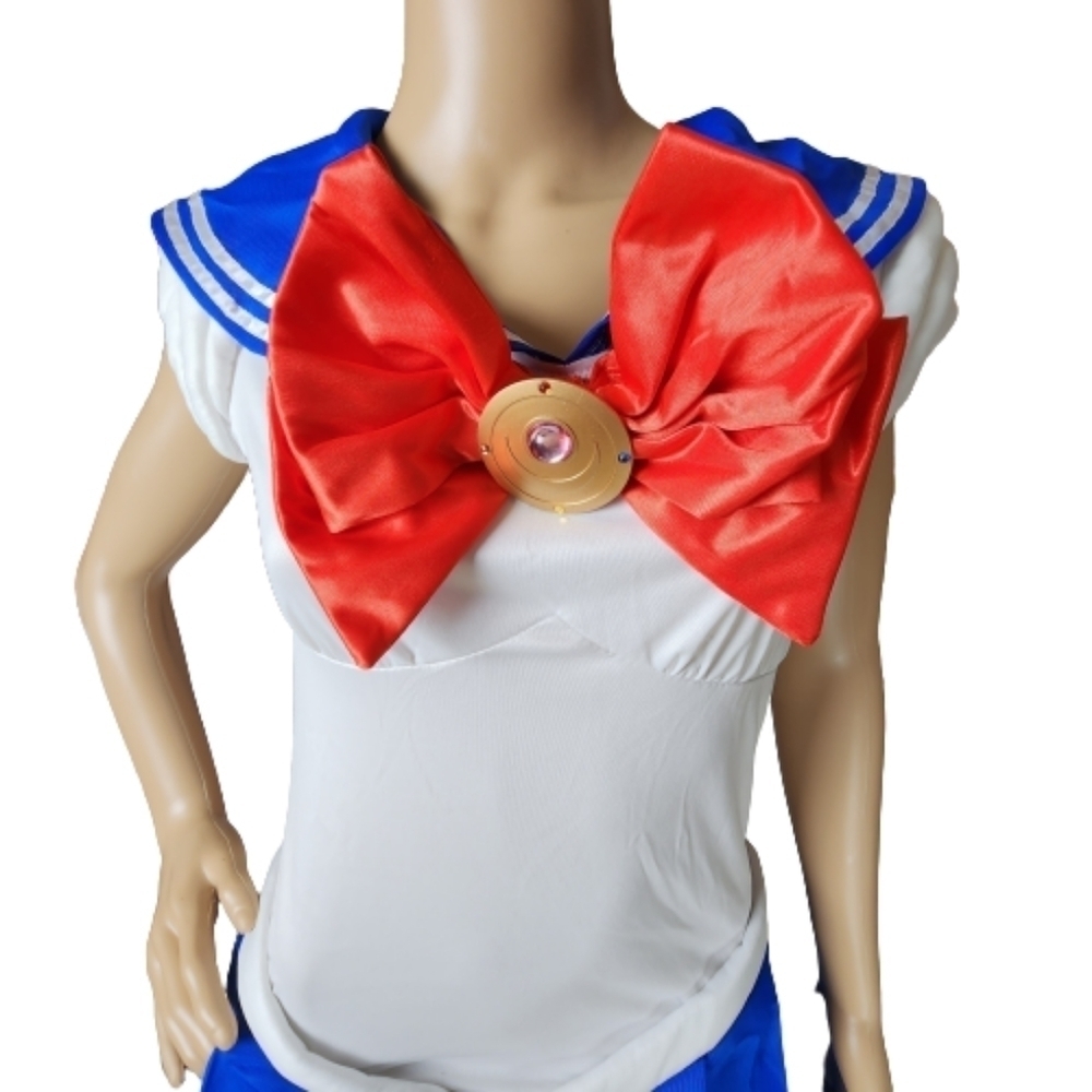 Sailor Moon Cosplay Halloween Mini Dress Size Medium - Picture 2 of 13